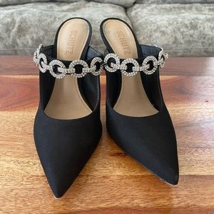 Schutz Heels w/ Crystal Details
